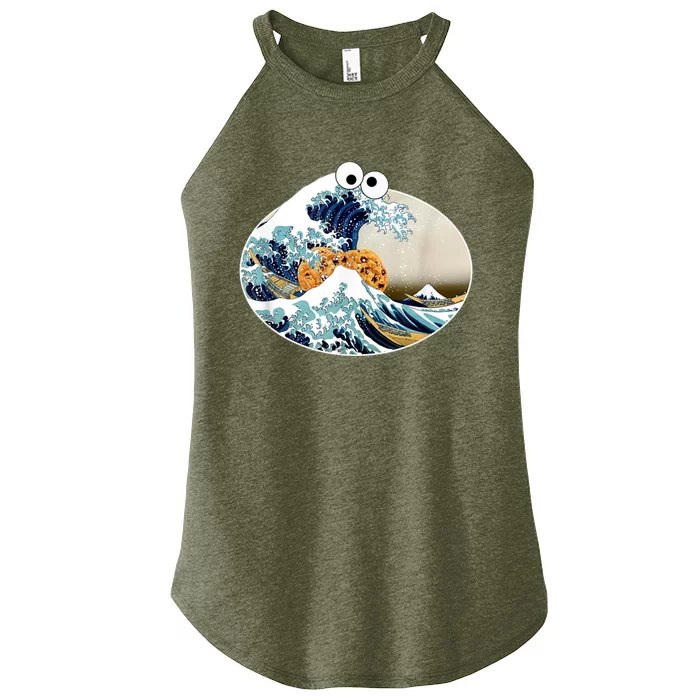 The Great Cookie Eating Wave Off Kanagawa Googly Women’s Perfect Tri Rocker Tank