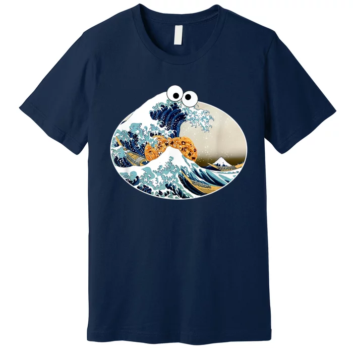 The Great Cookie Eating Wave Off Kanagawa Googly Premium T-Shirt