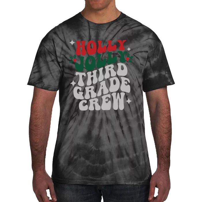 Third Grade Christmas Jolly Tie-Dye T-Shirt