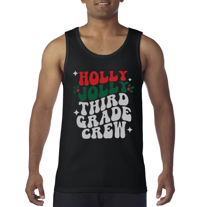 Third Grade Christmas Jolly Tank Top