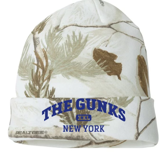 The Gunks College Style Rock Climbing Area Design Kati - 12in Camo Beanie