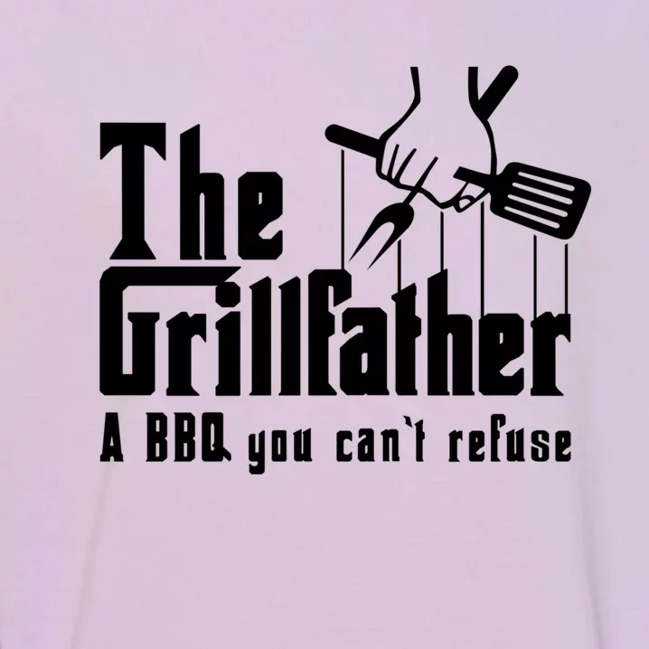 The Grillfather Cool Grill Barbecue Bbq Meaningful Gift Garment-Dyed Sweatshirt