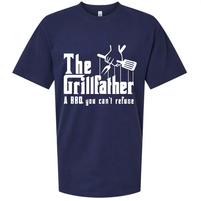 The Grillfather Cool Grill Barbecue Bbq Meaningful Gift Sueded Cloud Jersey T-Shirt