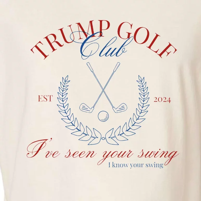 Trump Golf Club IVe Seen Your Swing Funny Trump 2024 Debate Garment-Dyed Women's Muscle Tee