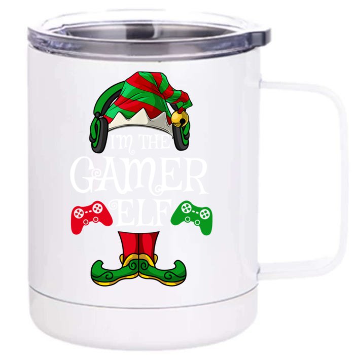 The Gamer Christmas Video Game Xmas Ugly Matching Pjs Gift Front & Back 12oz Stainless Steel Tumbler Cup