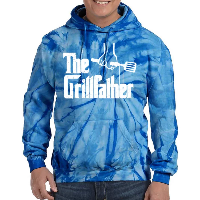 The Grillfather Dad Chef Grilling Grill Master Bbq Gift Tie Dye Hoodie