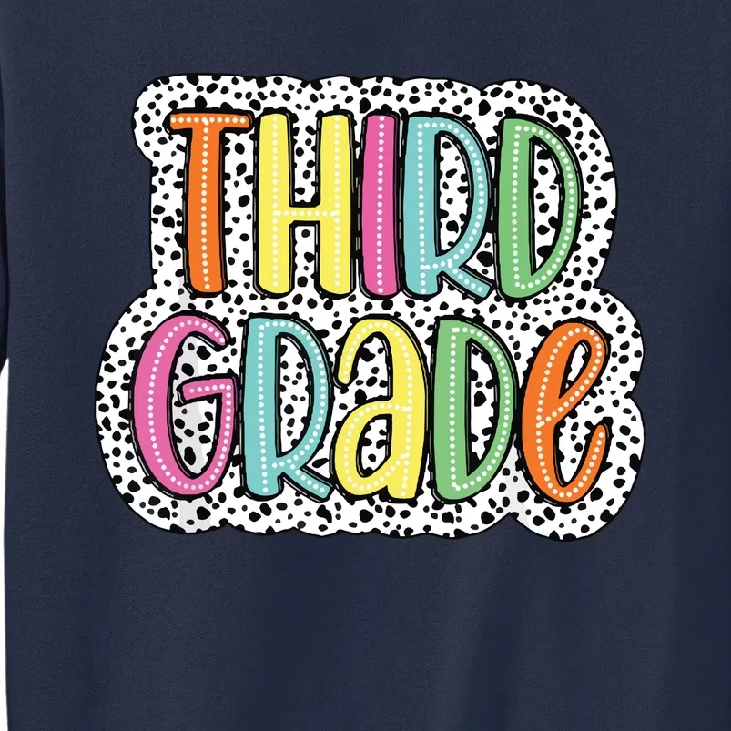 Third Grade Dalmatian Dots 3rd Dream Team Back To School Sweatshirt