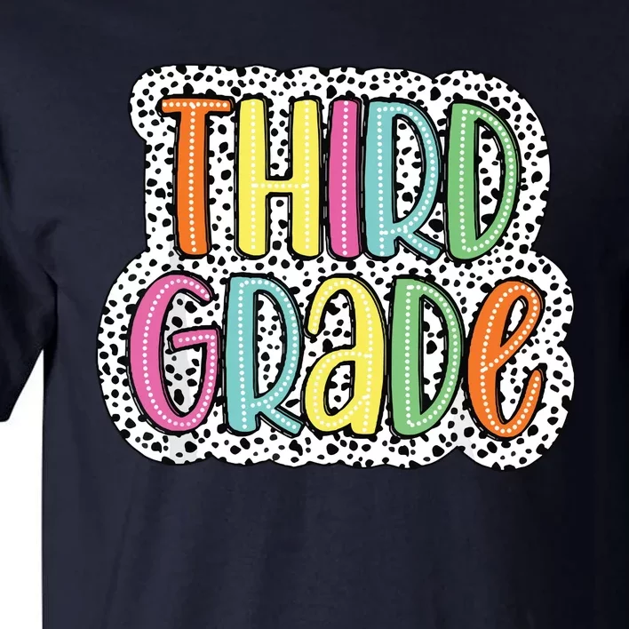 Third Grade Dalmatian Dots 3rd Dream Team Back To School Tall T-Shirt