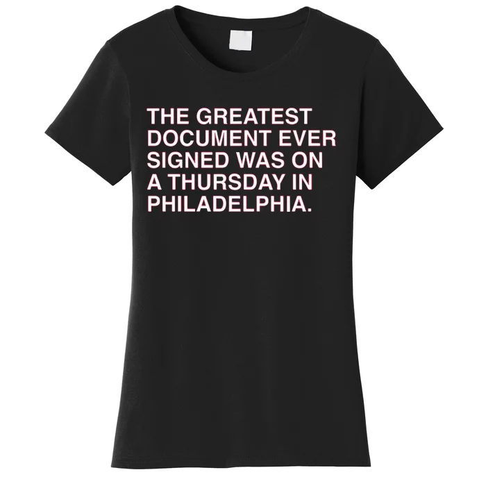 The Greatest Document Ever Signed Women's T-Shirt