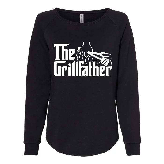 The Grillfather Dad Bbq Funny Gift Womens California Wash Sweatshirt