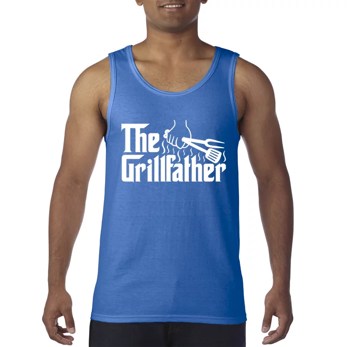 The Grillfather Dad Bbq Funny Gift Tank Top