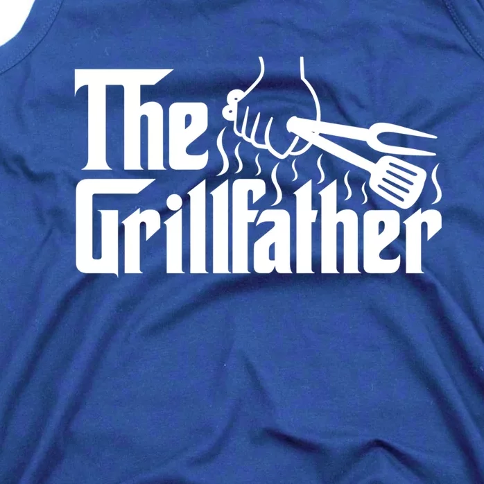 The Grillfather Dad Bbq Funny Gift Tank Top