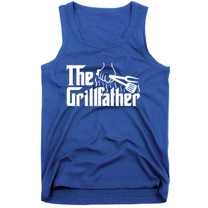 The Grillfather Dad Bbq Funny Gift Tank Top