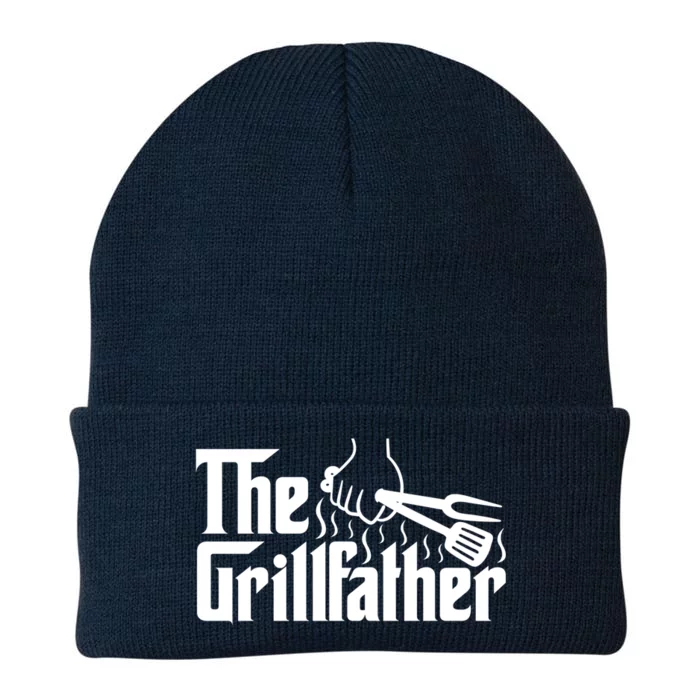 The Grillfather Dad Bbq Funny Gift Knit Cap Winter Beanie