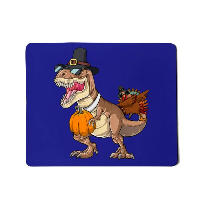 Tmeaningful Giftrex Dinosaur Dabbing Turkey Thanksgiving Family Funny Gift Cute Mousepad