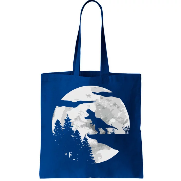 Tmeaningful Giftrex Dinosaur Night Sky Moon Meaningful Gift Dino Trex Tyrannosau Tote Bag