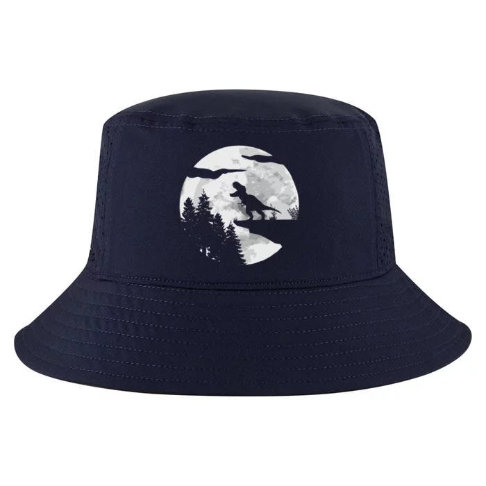 Tmeaningful Giftrex Dinosaur Night Sky Moon Meaningful Gift Dino Trex Tyrannosau Cool Comfort Performance Bucket Hat