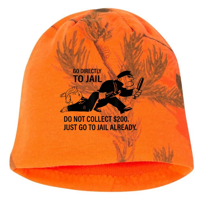 Trump Go Directly To Jail Do Not Collect $200 Kati - Camo Knit Beanie