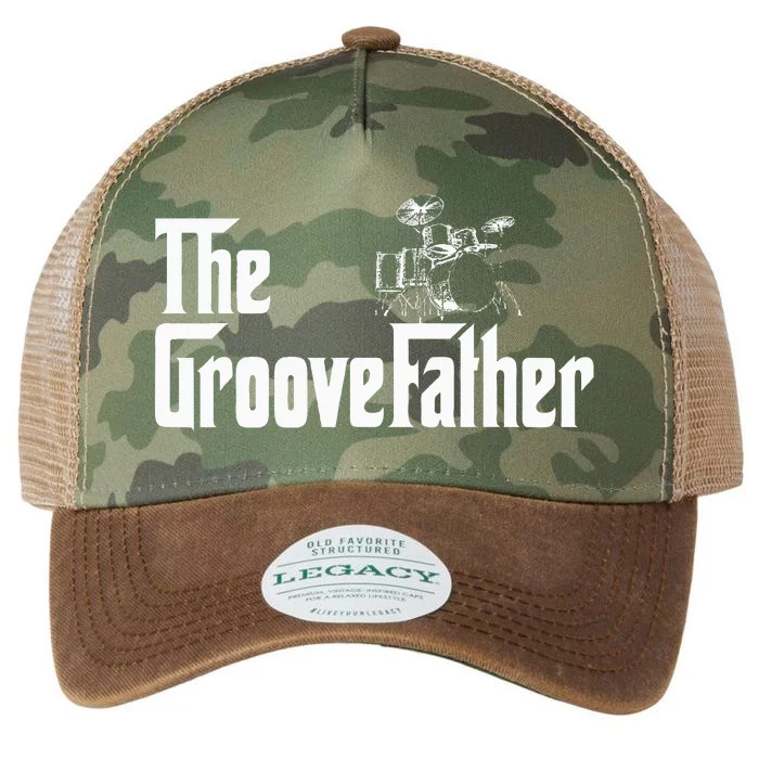 The GrooveFather Drummer Dad Funny Legacy Tie Dye Trucker Hat