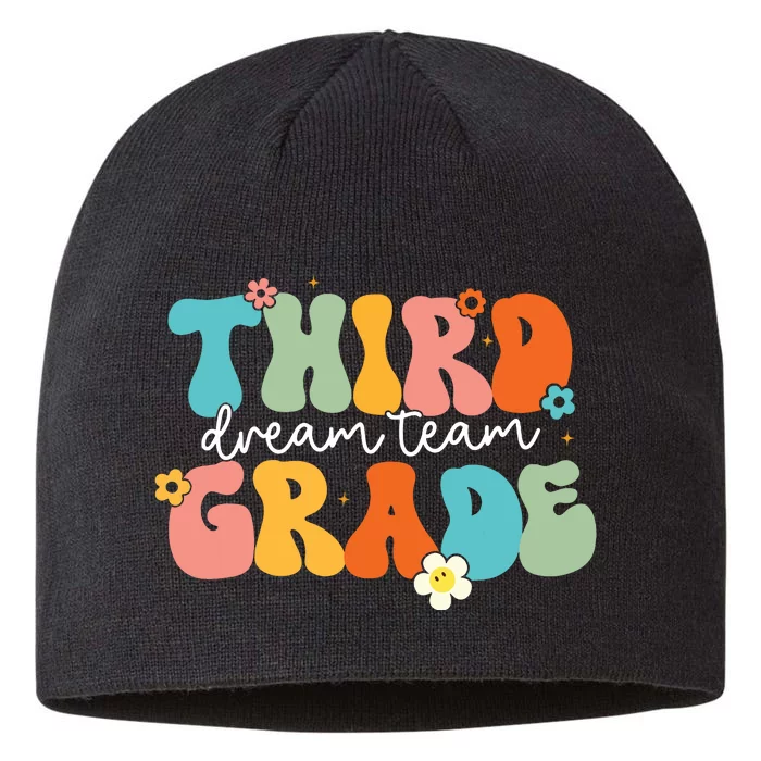 Third Grade Dream Team Back To School Teachers Students 8 1/2in Sustainable Knit Beanie