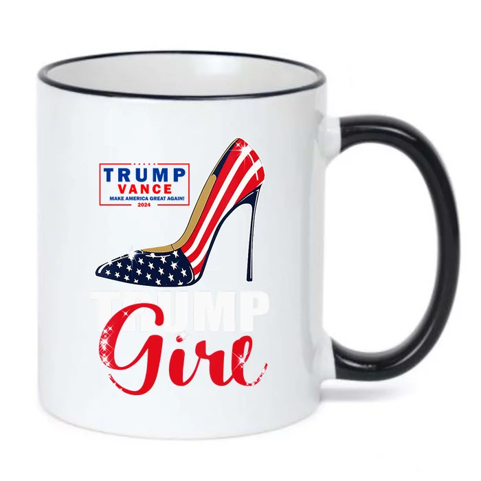 Trump Girl Donald Trump 2024 Jd Vance United States Presidential Election Black Color Changing Mug