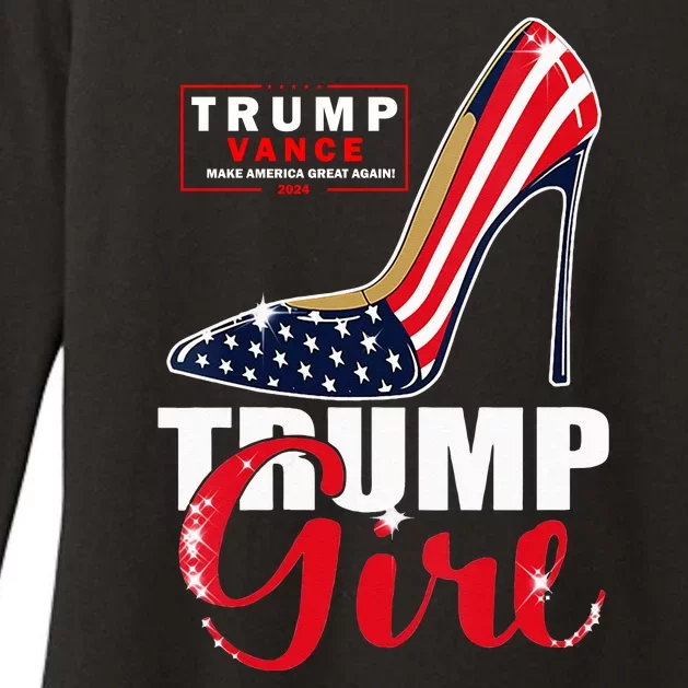 Trump Girl Donald Trump 2024 Jd Vance United States Presidential Election Womens CVC Long Sleeve Shirt