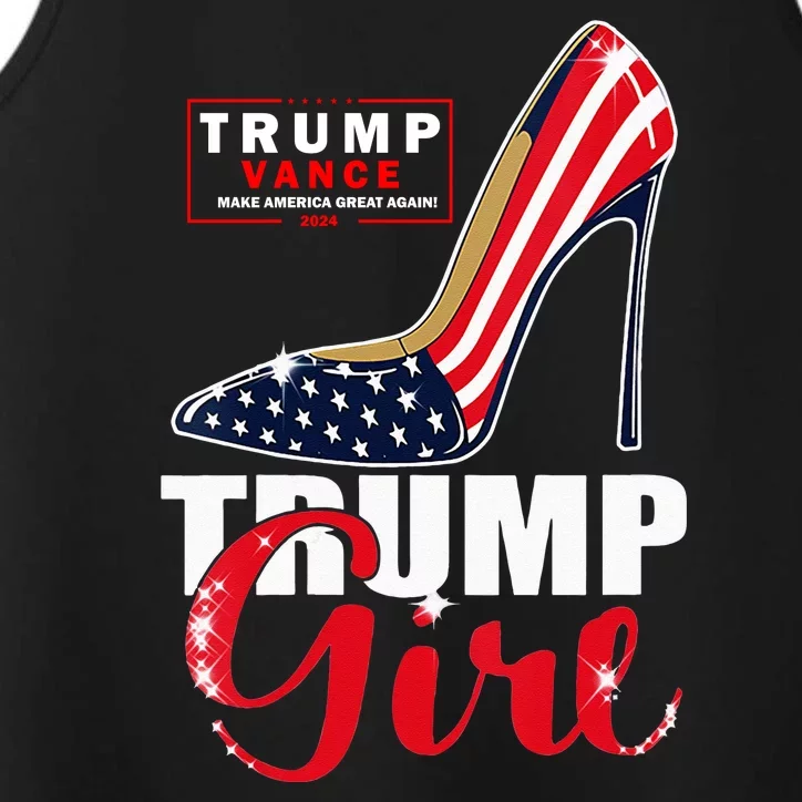 Trump Girl Donald Trump 2024 Jd Vance United States Presidential Election Performance Tank