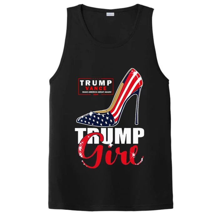 Trump Girl Donald Trump 2024 Jd Vance United States Presidential Election Performance Tank