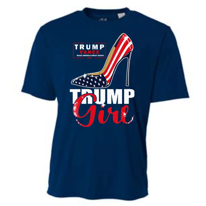 Trump Girl Donald Trump 2024 Jd Vance United States Presidential Election Cooling Performance Crew T-Shirt