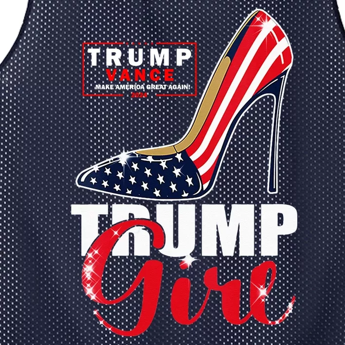 Trump Girl Donald Trump 2024 Jd Vance United States Presidential Election Mesh Reversible Basketball Jersey Tank