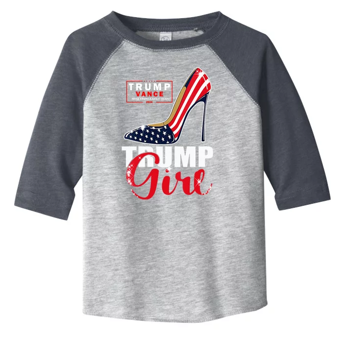 Trump Girl Donald Trump 2024 Jd Vance United States Presidential Election Toddler Fine Jersey T-Shirt