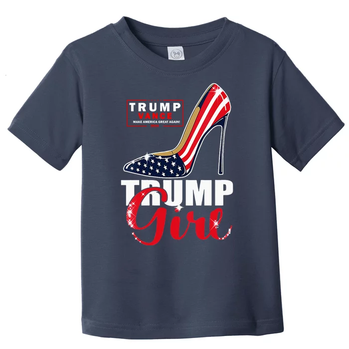 Trump Girl Donald Trump 2024 Jd Vance United States Presidential Election Toddler T-Shirt