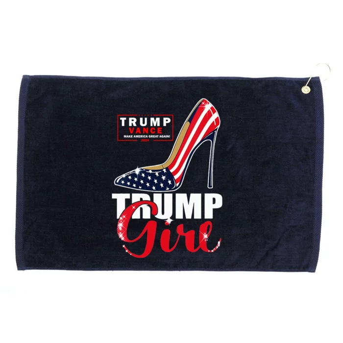 Trump Girl Donald Trump 2024 Jd Vance United States Presidential Election Grommeted Golf Towel