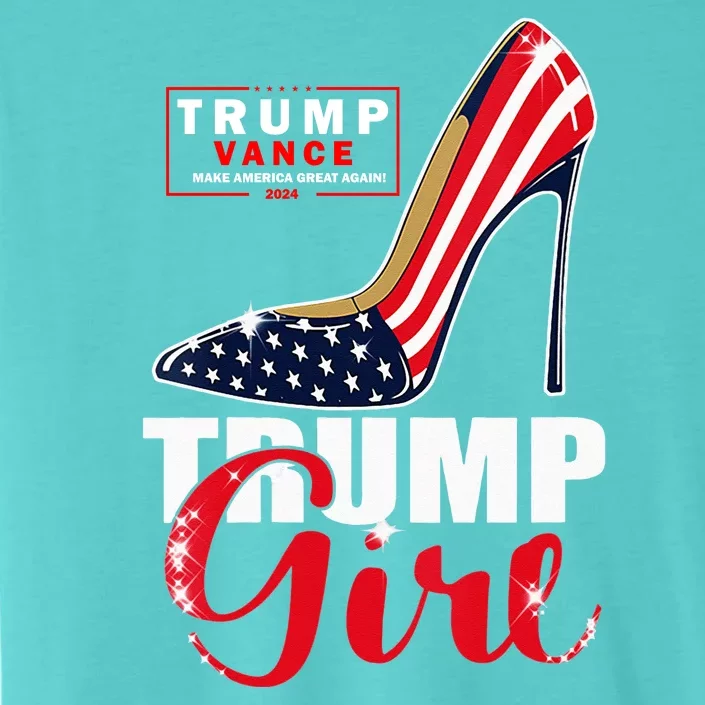 Trump Girl Donald Trump 2024 Jd Vance United States Presidential Election ChromaSoft Performance T-Shirt