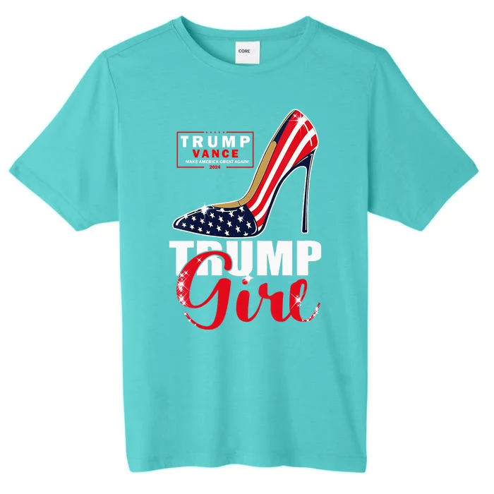 Trump Girl Donald Trump 2024 Jd Vance United States Presidential Election ChromaSoft Performance T-Shirt