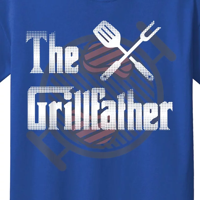 The Grillfather Daddy Bbq Gift Kids T-Shirt