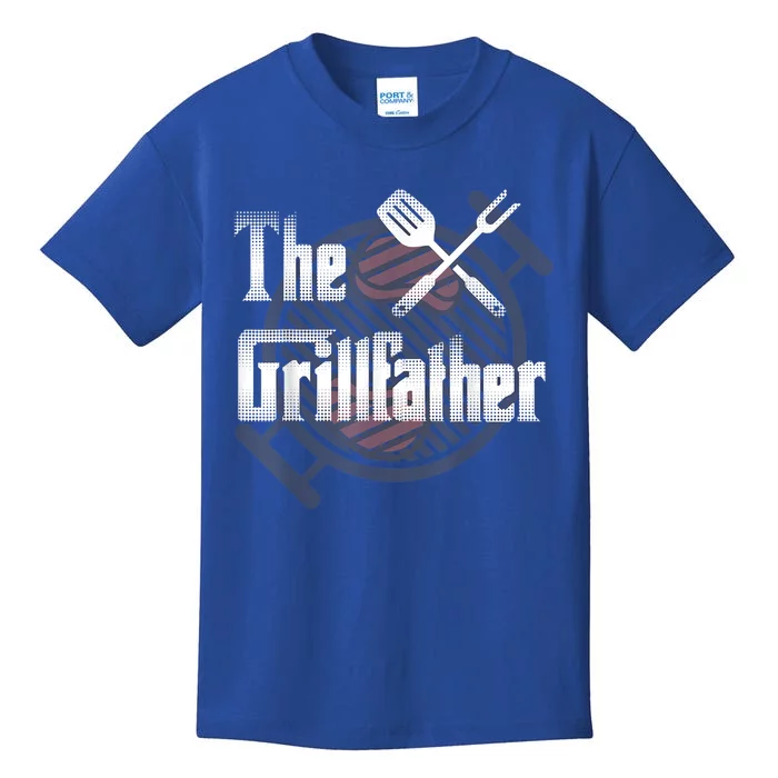 The Grillfather Daddy Bbq Gift Kids T-Shirt