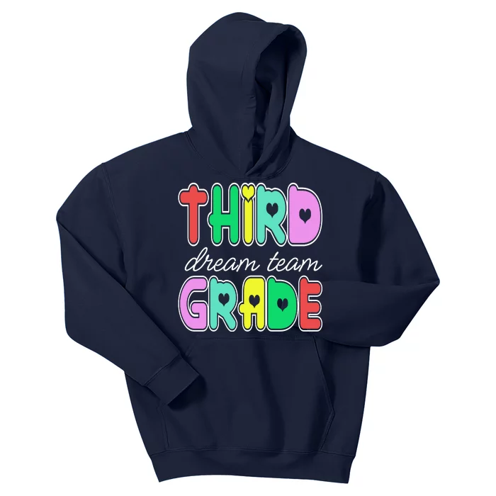 Third Grade Dream Team Back To School Kids Hoodie