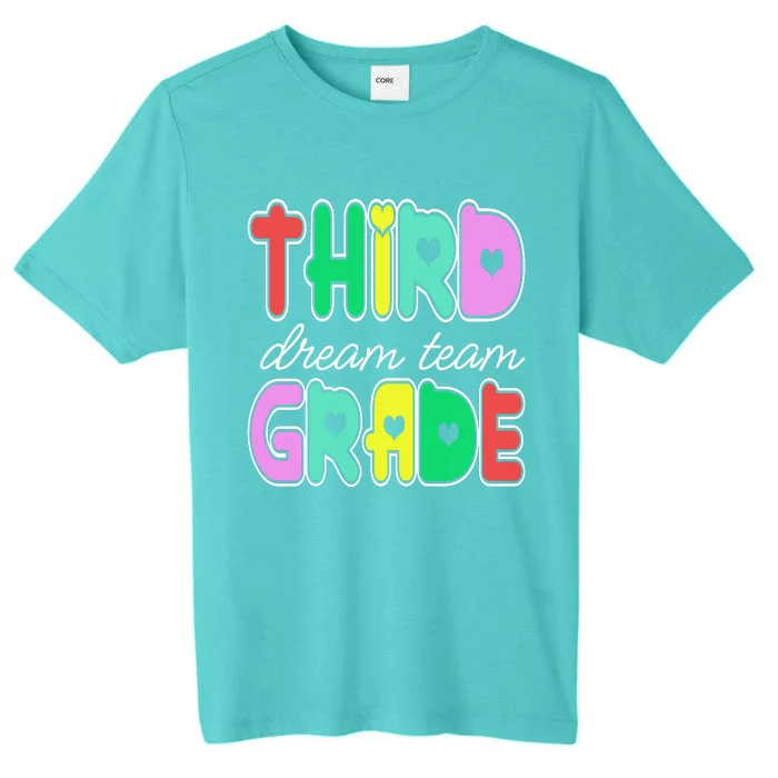 Third Grade Dream Team Back To School ChromaSoft Performance T-Shirt