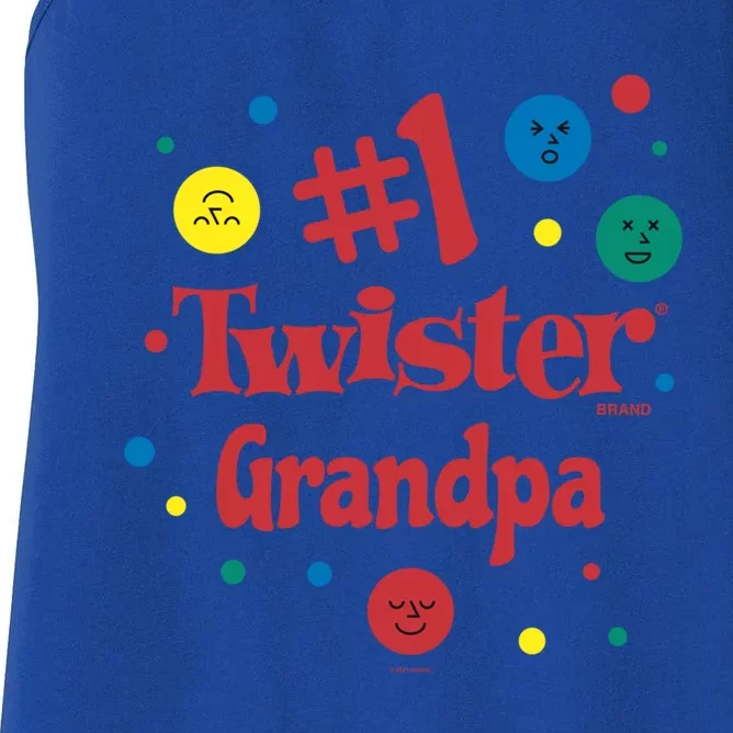 Twister Grandparents Day #1 Grandpa Gift Women's Racerback Tank