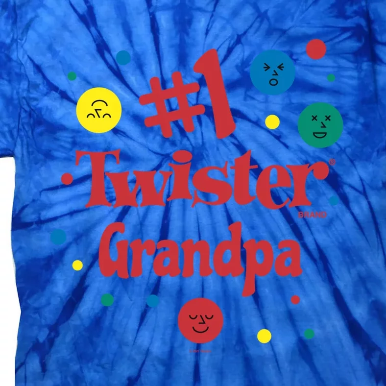 Twister Grandparents Day #1 Grandpa Gift Tie-Dye T-Shirt