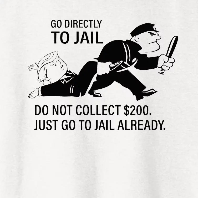 Trump Go Directly To Jail Do Not Collect $200 Women's Crop Top Tee