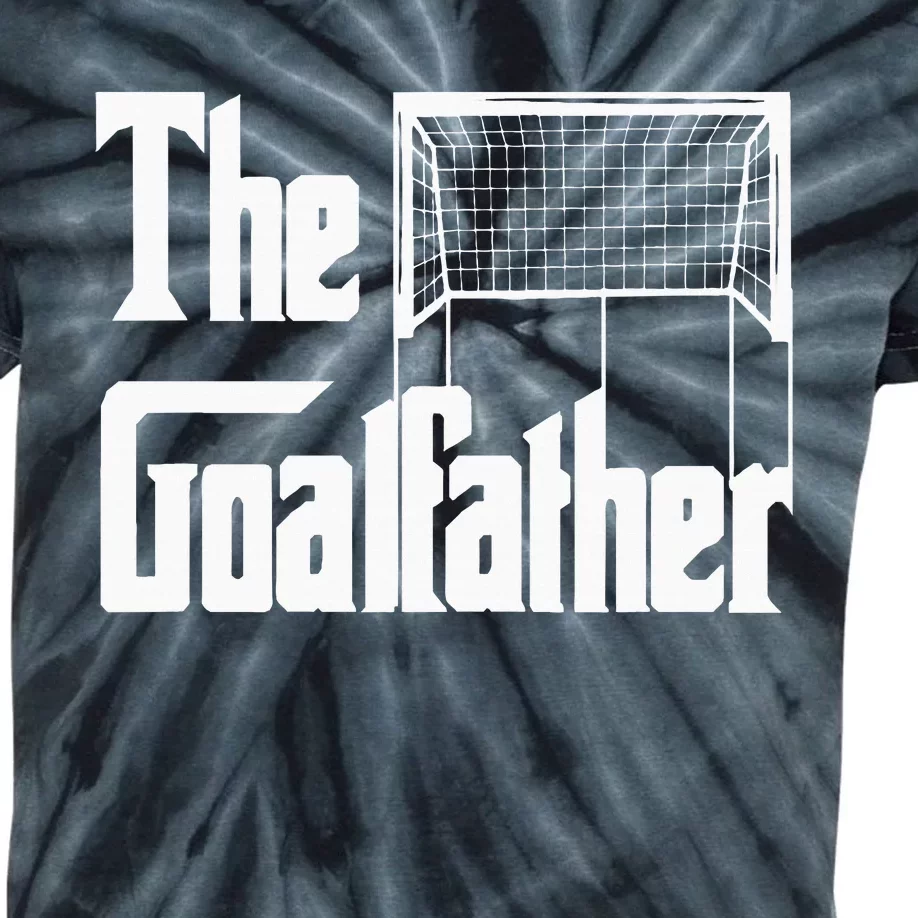 The Goalfather Dad Soccer Goalkeeper Goalie Coach Footballer Kids Tie-Dye T-Shirt