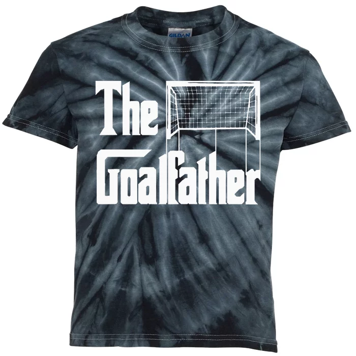 The Goalfather Dad Soccer Goalkeeper Goalie Coach Footballer Kids Tie-Dye T-Shirt