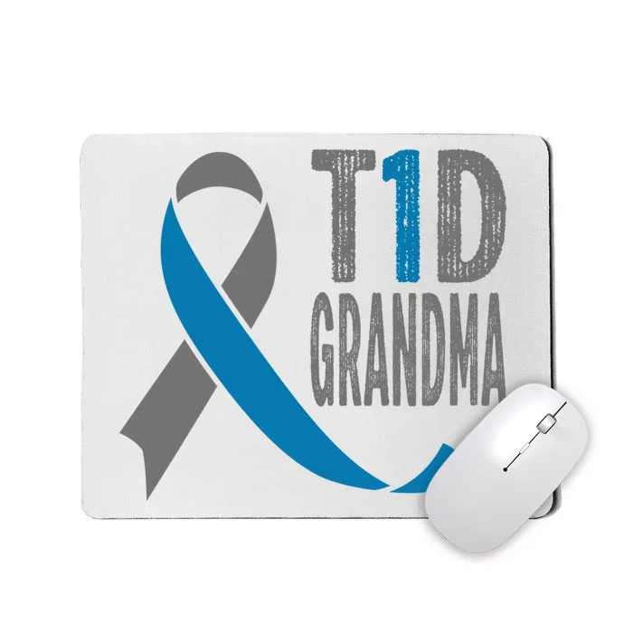 T1d Grandma Diabetic Gift For Grandparents Type 1 Diabetes Gift Mousepad