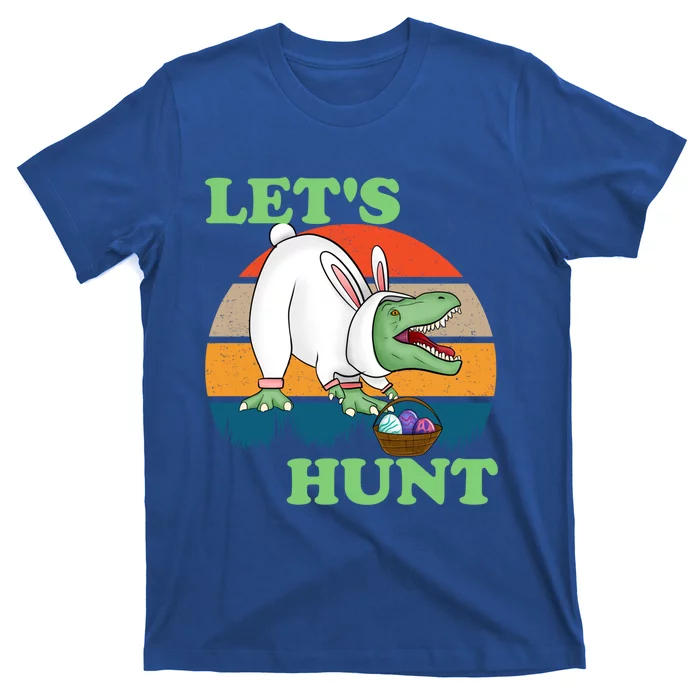 Tfunny Giftrex Easter Bunny Ears Rabbit Dinosaur Cute Basket Stuffer Gift T-Shirt