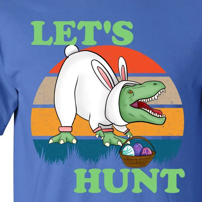 Tfunny Giftrex Easter Bunny Ears Rabbit Dinosaur Cute Basket Stuffer Gift Tall T-Shirt