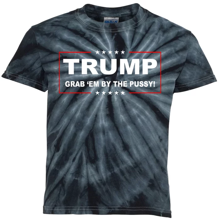 Trump Grab Em Kids Tie-Dye T-Shirt