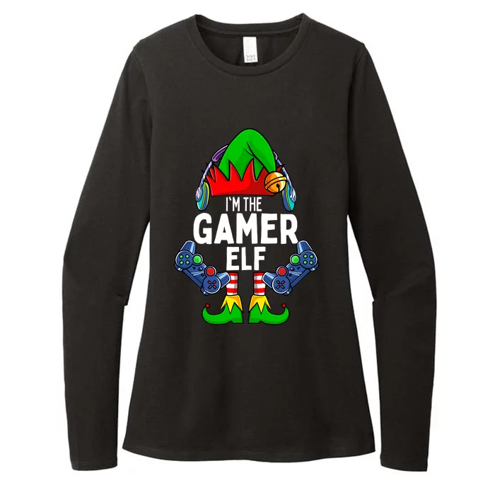 The Gamer ELF Matching Family Christmas Holiday Xmas Womens CVC Long Sleeve Shirt