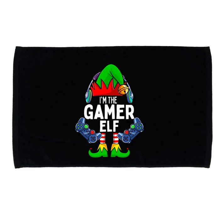 The Gamer ELF Matching Family Christmas Holiday Xmas Microfiber Hand Towel